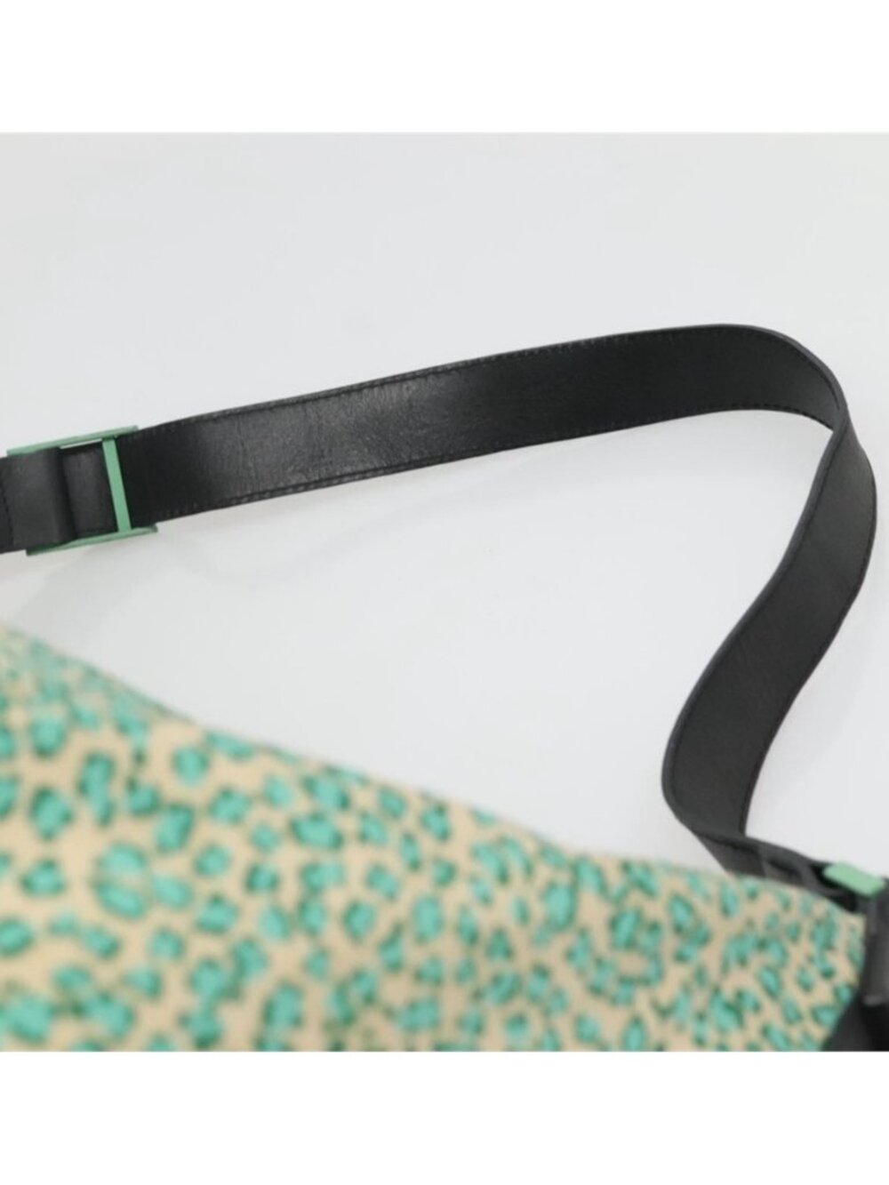 Authentic BOTTEGA VENETA Shoulder Bag Nylon Green - Picture 16 of 16